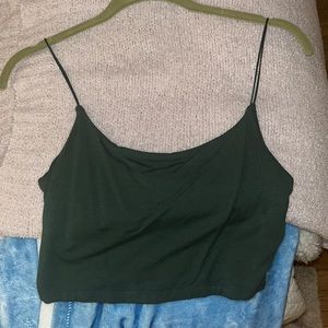 Green ARITZIA cami crop